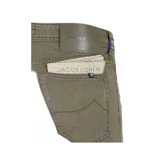 Jacob Cohen Logo Patch Slim-Fit Trousers