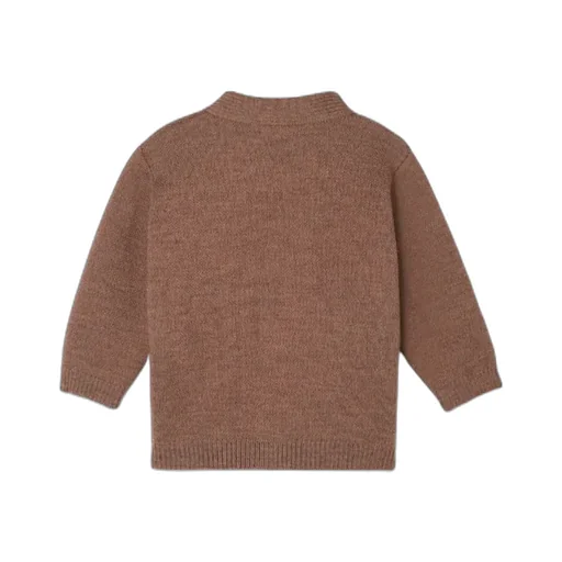 Brown Wool Baby Cardigan
