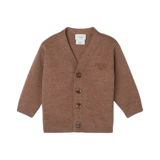 Brown Wool Baby Cardigan