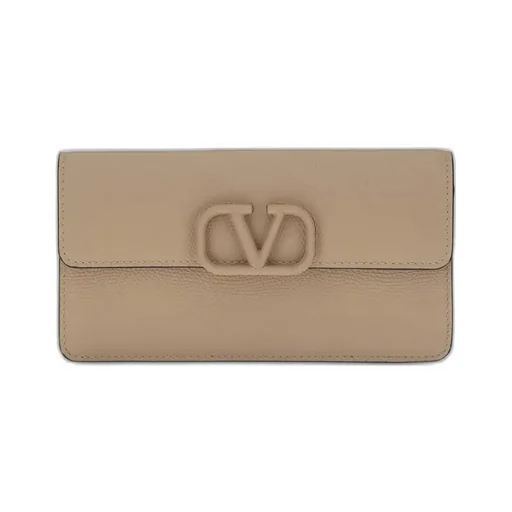 Valentino Vlogo Signature Foldover Top Wallet