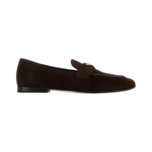 Prada Triangle-Logo Loafers
