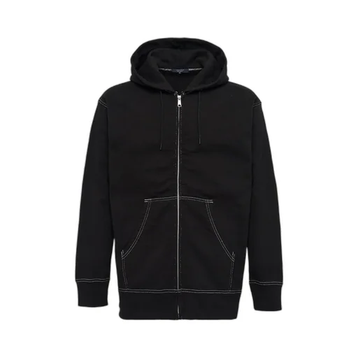 Comme Des Garons Homme Contrast-Stitched Zip-Up Hoodie