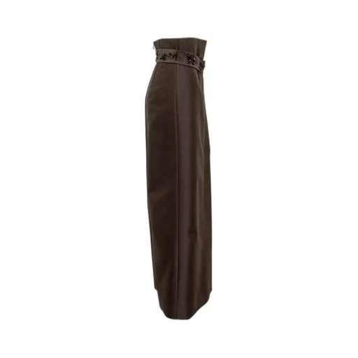 Alberta Ferretti Embroidered Wide Leg Trousers