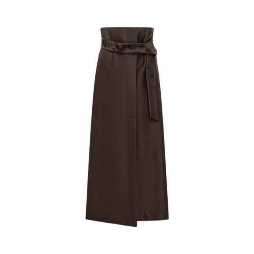 Alberta Ferretti Embroidered Wide Leg Trousers