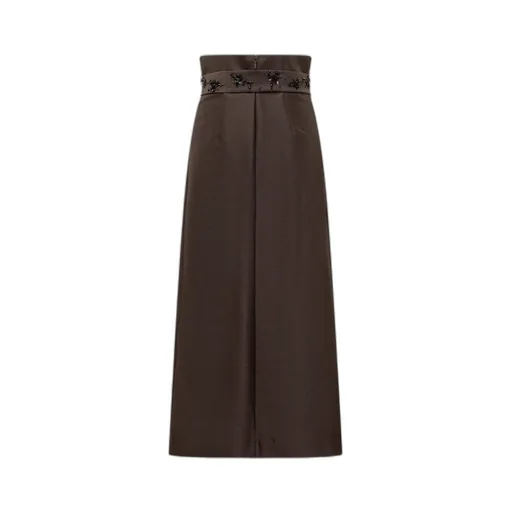 Alberta Ferretti Embroidered Wide Leg Trousers