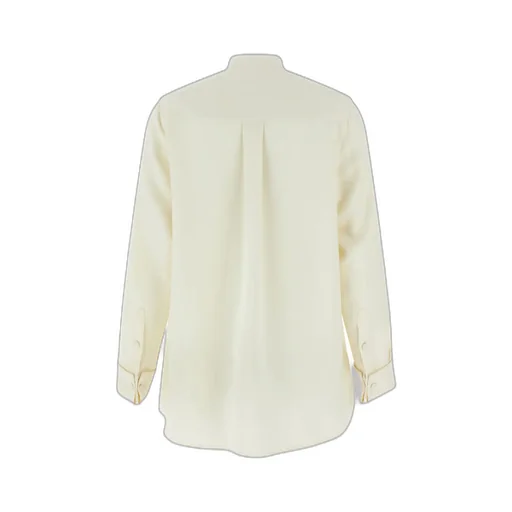 Brioni Long-Sleeved Pleated Plastron Shirt