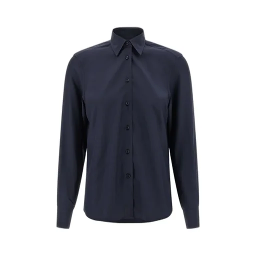 Brioni Long-Sleeved Curved Hem Shirt