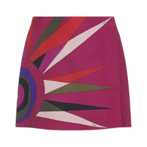 Pucci Hawaii Print Mini Skirt