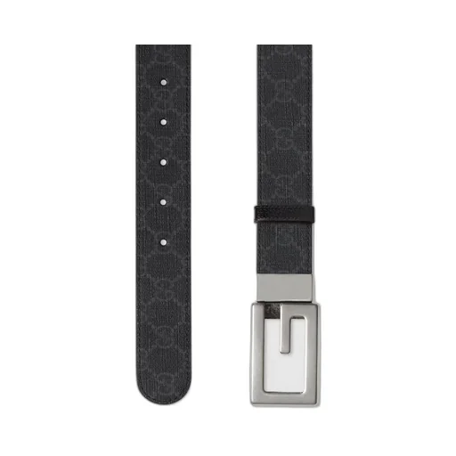 Reversible belt with Square G buckle