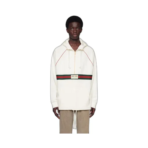 Sweatshirt with Web and Gucci label