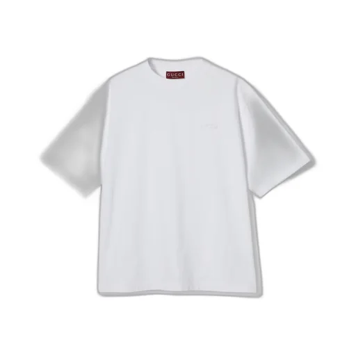 Cotton jersey T-shirt with embroidery