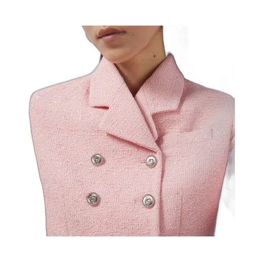 Cropped tweed jacket with sequins