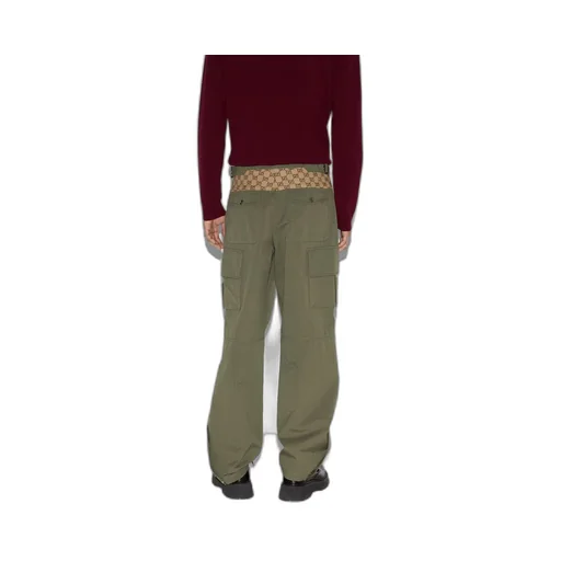 Gg Wide-Leg Cargo Pants