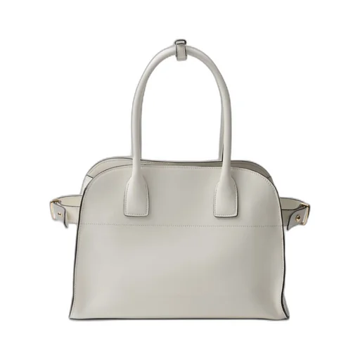 Medium leather tote bag