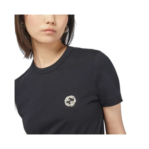 Cotton jersey T-shirt with Interlocking G