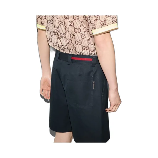 Double cotton twill short with Web