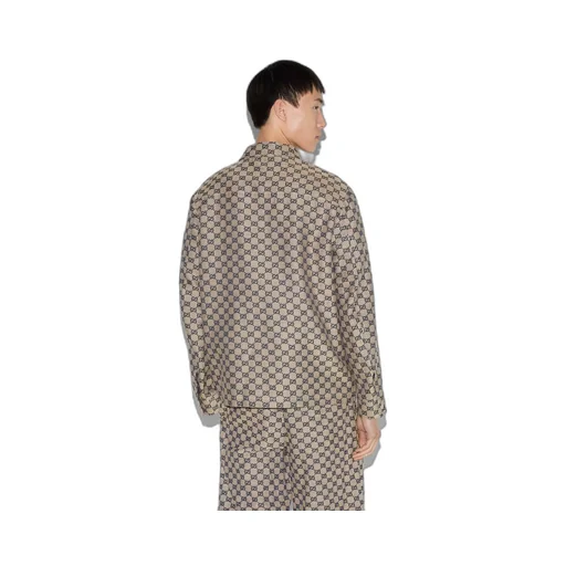 GG linen blend canvas jacket