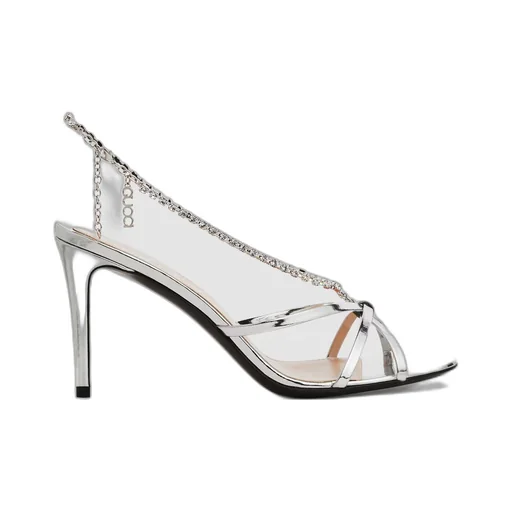 Women's crystal chain sandal