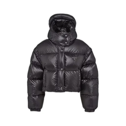 Re-Nylon convertible cropped down jacket