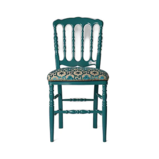 Wood chair with GG jacquard