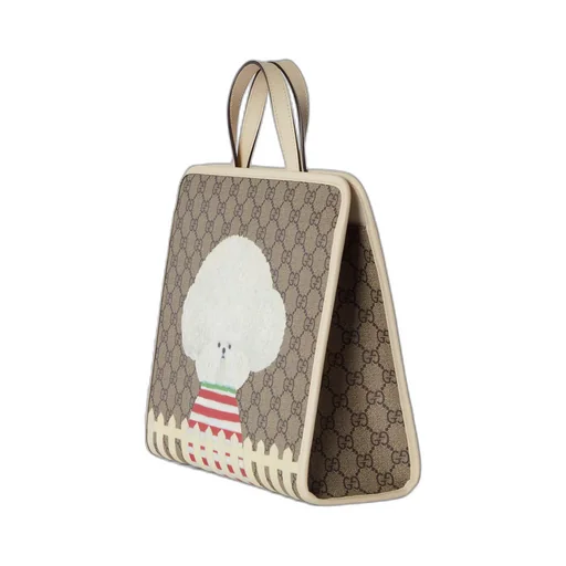 Children's dog print tote bag