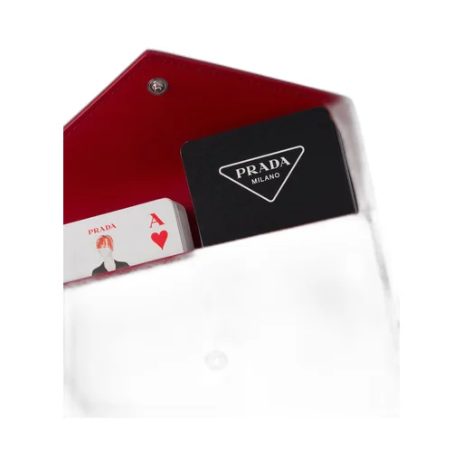 Playing cards with leather case