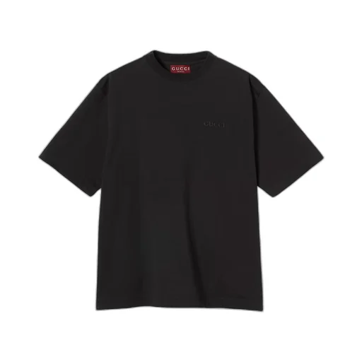 Cotton jersey T-shirt with embroidery