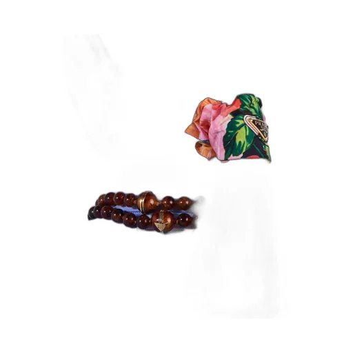 Printed fabric scrunchie