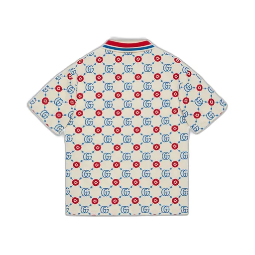 Children's Double G cotton polo top