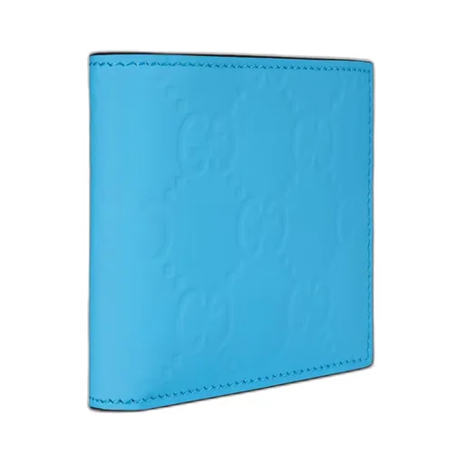 GG rubber-effect bi-fold wallet
