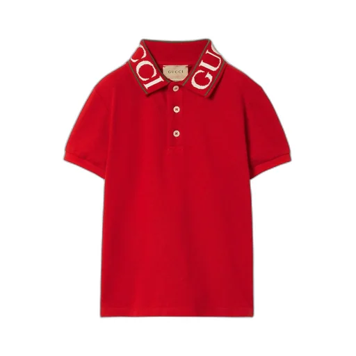 Children's cotton polo shirt