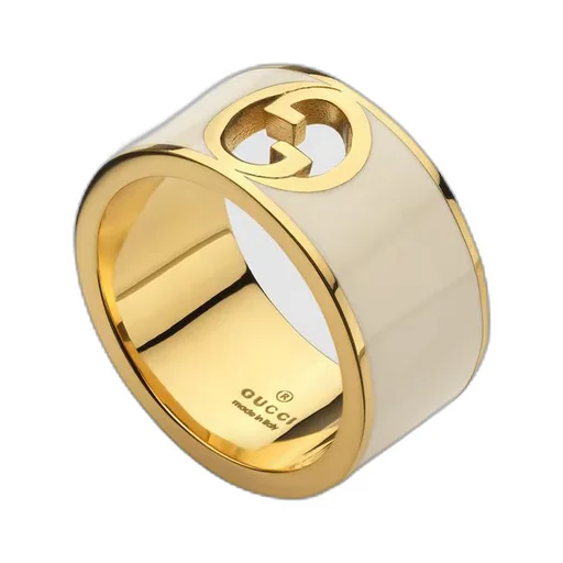 Gucci Blondie wide enamel ring