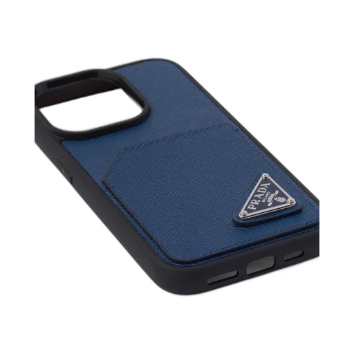 Saffiano leather cover for the iPhone 14 Pro