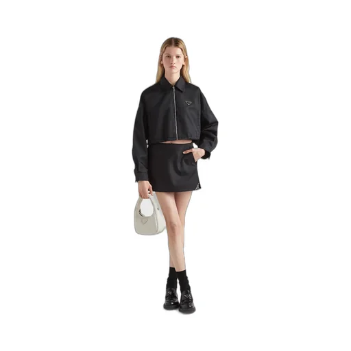 Re-Nylon cropped blouson jacket
