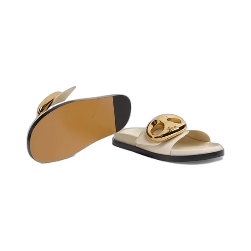 Women's Gucci Marina chain slide sandal