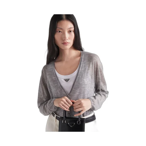 Cashmere and silk cardigan