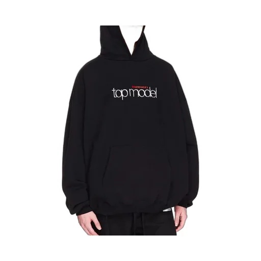 Top Model Print Hoodie