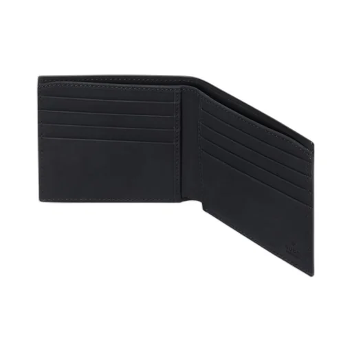 GG rubber-effect bi-fold wallet