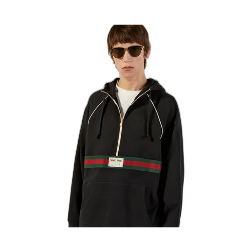 Cotton jersey sweatshirt with Web