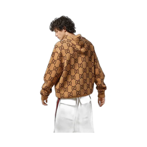 GG wool hooded sweatshirt