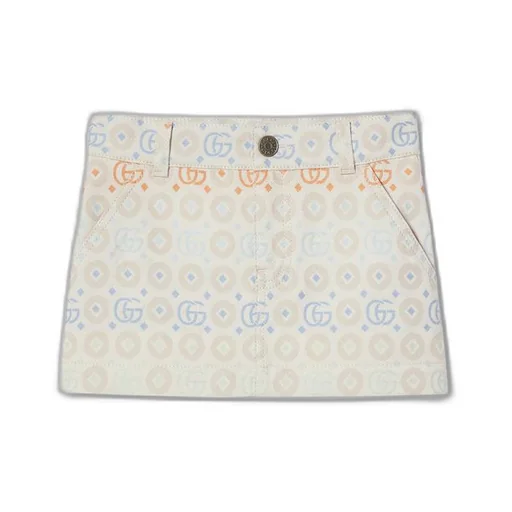 Children's Double G cotton skirt