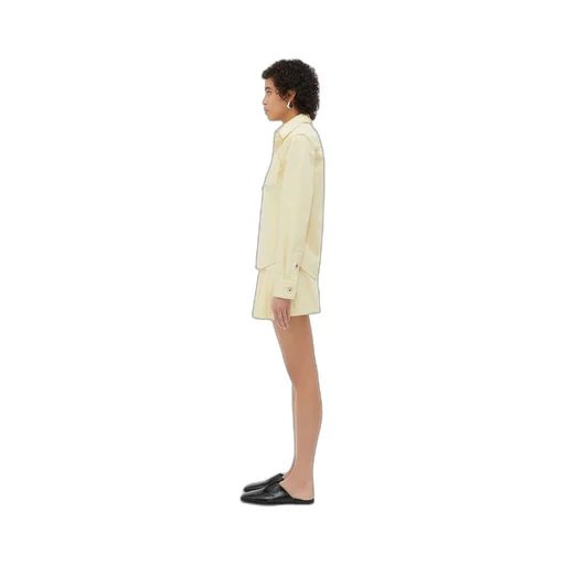 Yellow Wash Denim Shirt