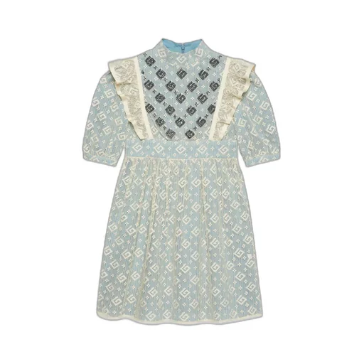 Children's embroidered cotton dress