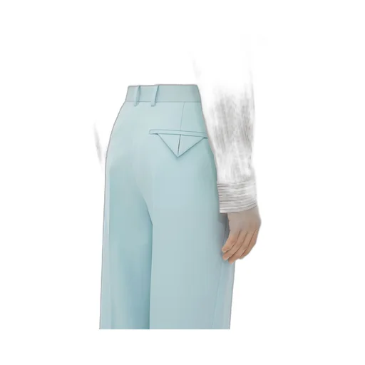 Wool Grain De Poudre Trousers