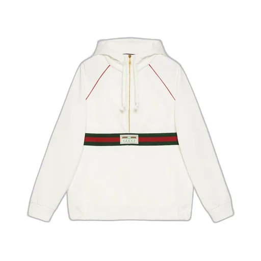 Sweatshirt with Web and Gucci label