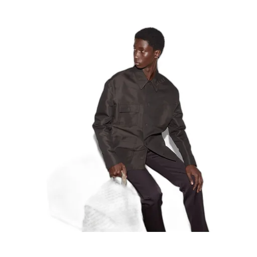 Technical cotton jacket