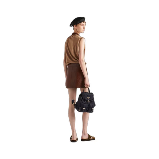 Leather miniskirt