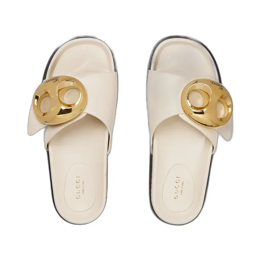 Women's Gucci Marina chain slide sandal
