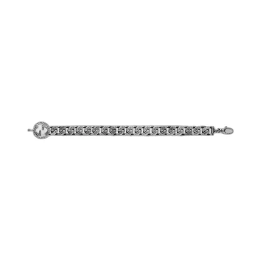Gucci Interlocking chain bracelet in silver