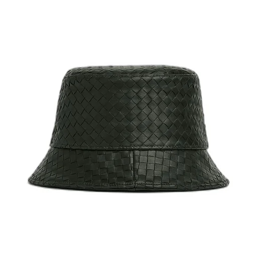 Intrecciato Leather Bucket Hat